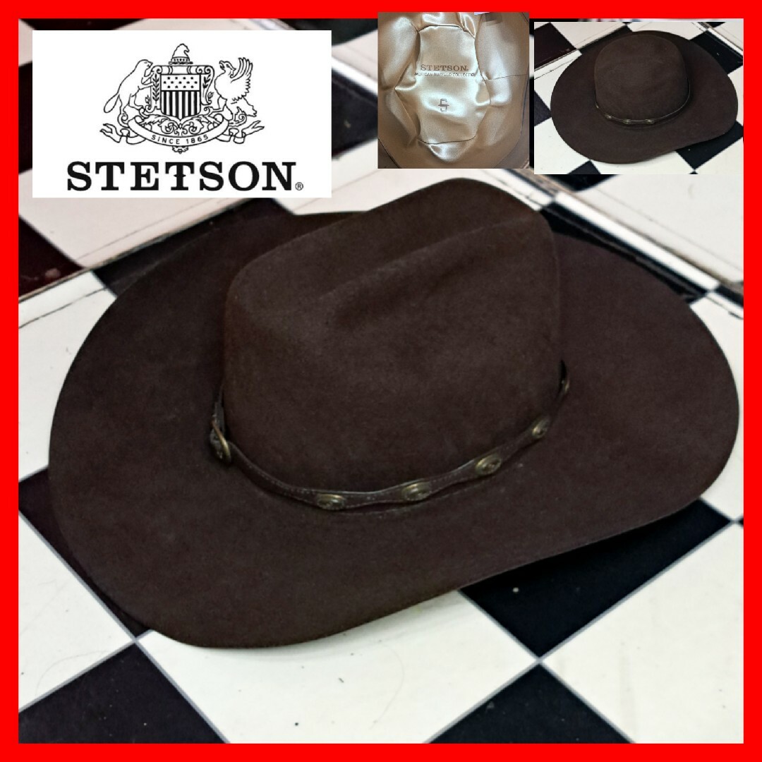 大きなサイズ STETSON ステットソン ウール 中折れ カウボーイハット 大きなサイズ STETSON ステットソン ウール 中折れ カウボーイハット