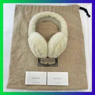 GUCCI - グッチ GUCCI ファー モコモコ 245929 GG ロゴ 耳あて GUCCI - グッチ GUCCI ファー モコモコ 245929 GG ロゴ 耳あて
