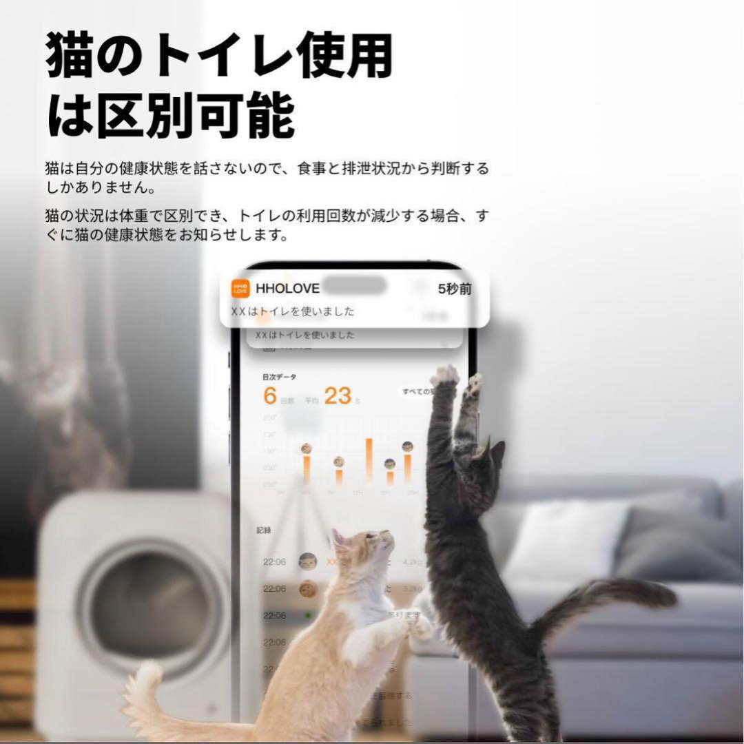 猫 トイレ 全自動 自動清掃 大容量 専用アプリ 遠隔スマホ操作 猫 トイレ 全自動 自動清掃 大容量 専用アプリ 遠隔スマホ操作