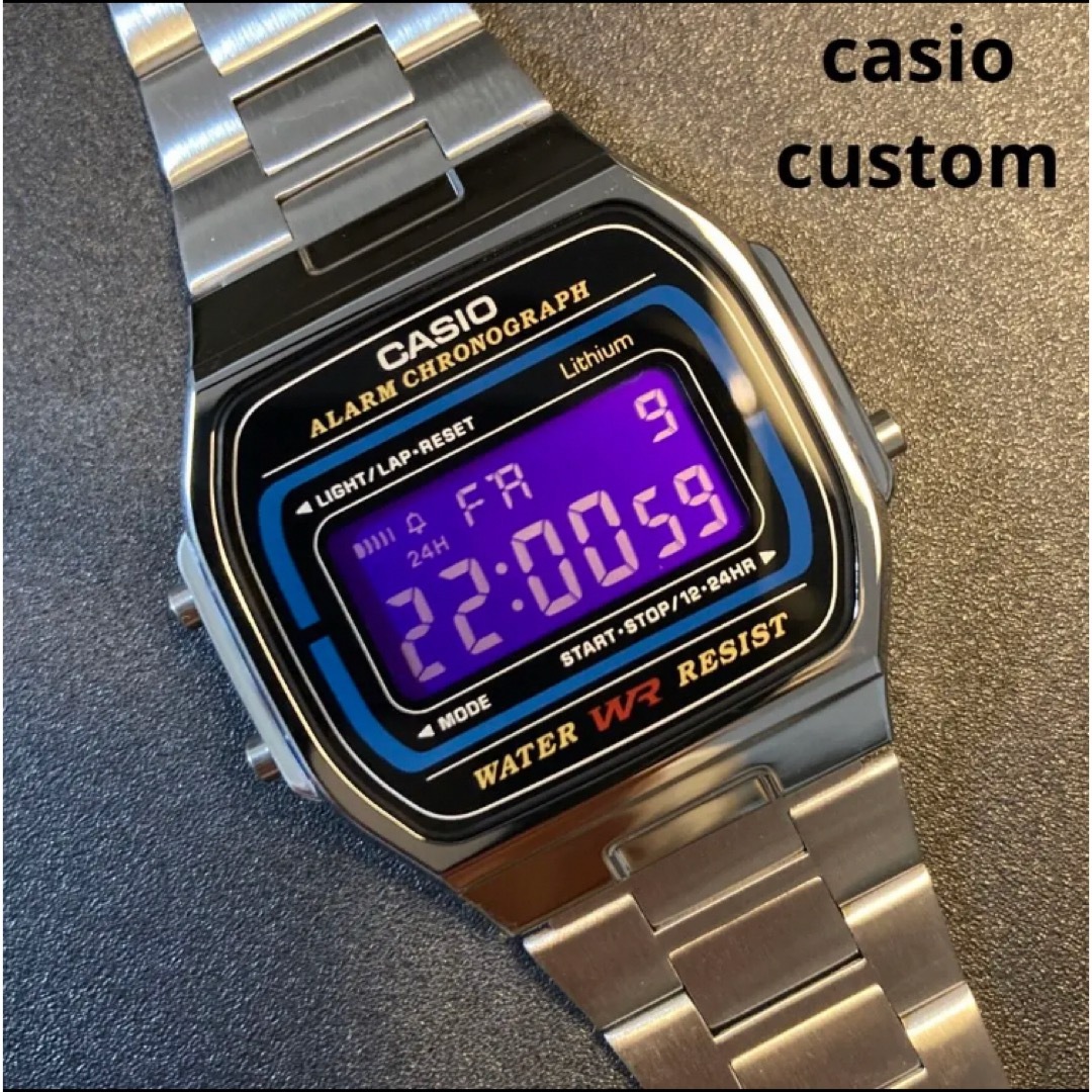 CASIO - 【新品】カシオ チープカシオ デジタル 腕時計 紫 液晶 CASIO - 【新品】カシオ チープカシオ デジタル 腕時計 紫 液晶