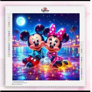 ダイヤモンドアートキットオーロラビーズ4袋入り (スクエア) 50×50(アート/写真)