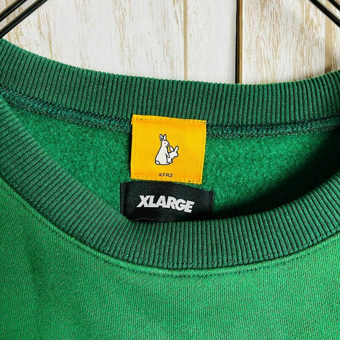 限定コラボ】FR2 XLARGE⭐︎色情兎 センターロゴプリントTシャツ 限定コラボ】FR2 XLARGE⭐︎色情兎 センターロゴプリントTシャツ