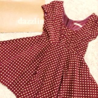 ダズリン(dazzlin)のdazzlinドットワンピ(ミニワンピース)