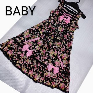 BABY,THE STARS SHINE BRIGHT(ひざ丈ワンピース ・ ピンク/桃色 BABY,THE STARS SHINE BRIGHT(ひざ丈ワンピース ・ ピンク/桃色