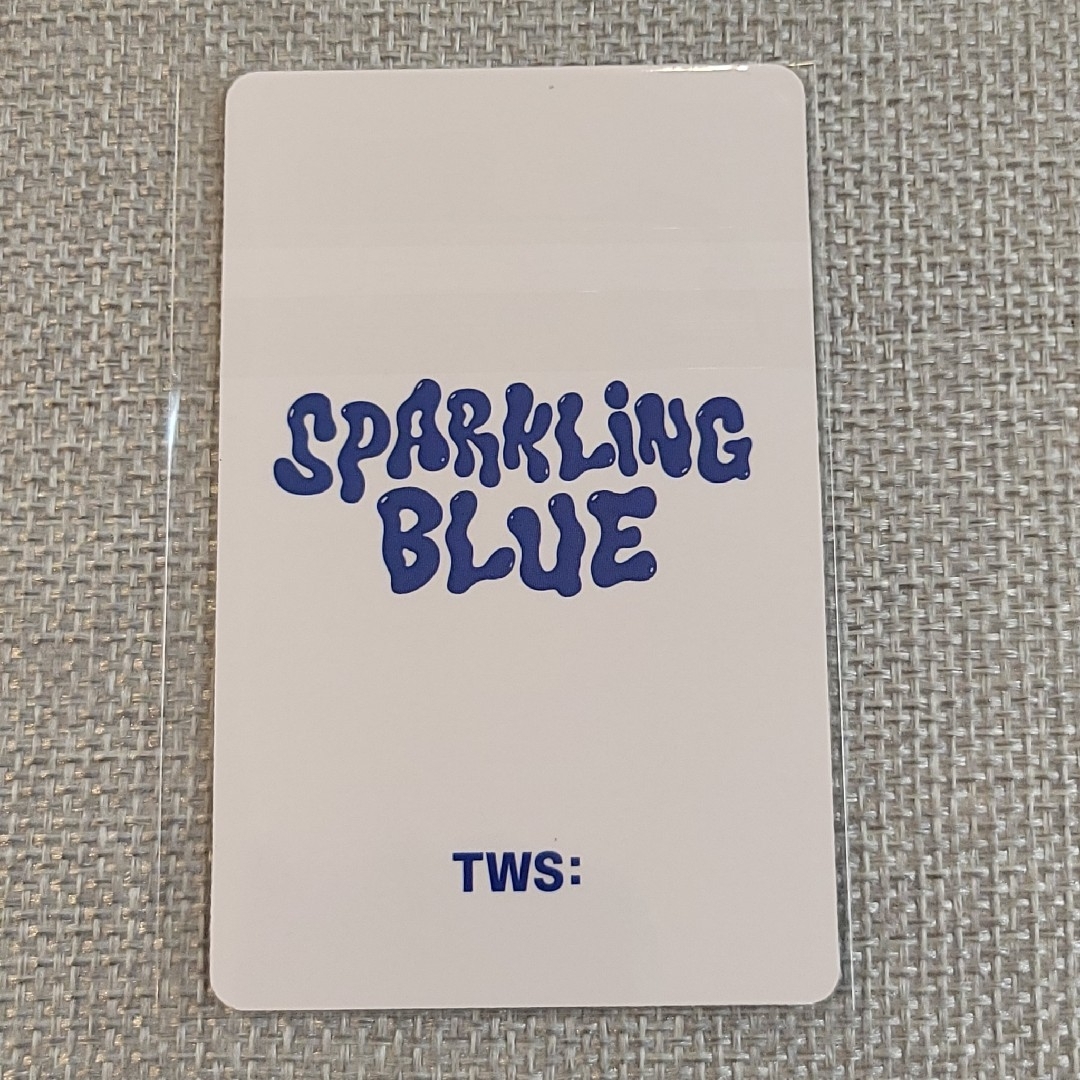 TWS SPARKLING BLUE ラッキードロー 抽選限定トレカ ハンジン エンタメ/ホビーのタレントグッズ(アイドルグッズ)の商品写真