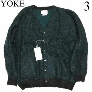 YOKE - yoke graphpaper グラデーション モヘアニット レッド M YOKE - yoke graphpaper グラデーション モヘアニット レッド M