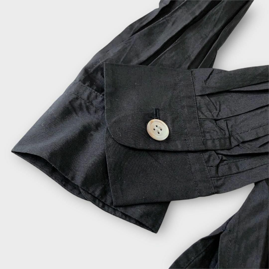 プリーツ 長袖シャツ ISSEY MIYAKE イッセイミヤケ 黒 M〜L プリーツ 長袖シャツ ISSEY MIYAKE イッセイミヤケ 黒 M〜L