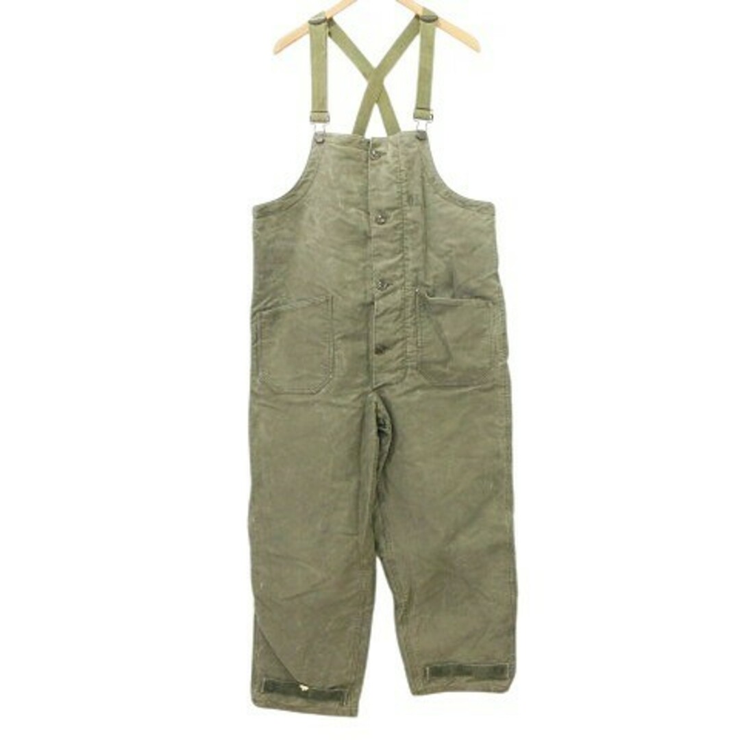 US.NAVY デッキパンツ オーバーオール M カーキ US.NAVY デッキパンツ オーバーオール M カーキ