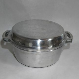 無水鍋R 24 ムスイ 24cm 広島アルミニウム工業 ガス火のみ USED良品(鍋/フライパン)