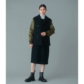 【新品】デザインメルトンPコート
