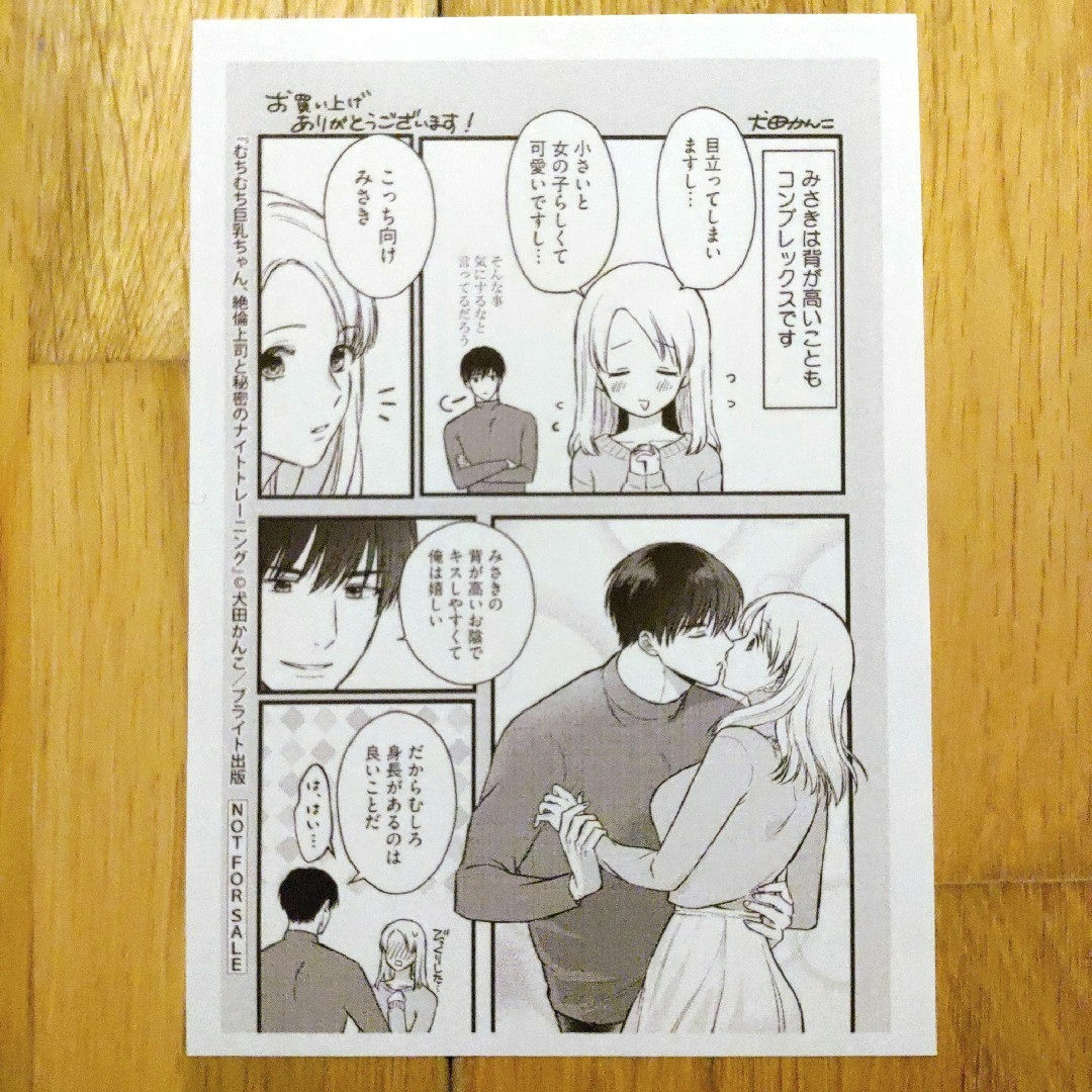 むちむち巨乳ちゃん、絶倫上司と秘密のナイトトレーニング 特典 イラストペーパー エンタメ/ホビーの漫画(その他)の商品写真