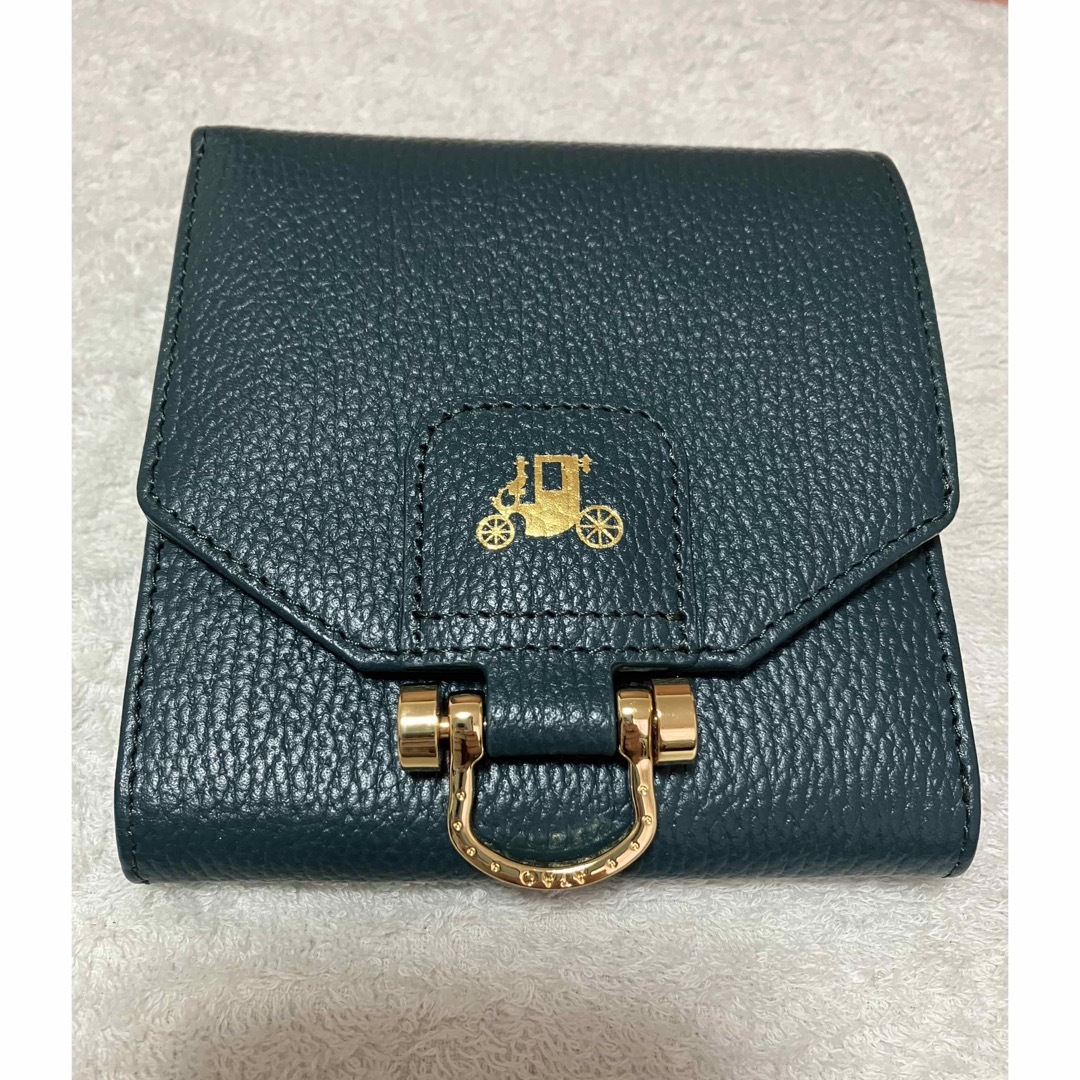 美品】ATAO ロトロ ティールグリーン 二つ折り財布 美品】ATAO ロトロ ティールグリーン 二つ折り財布