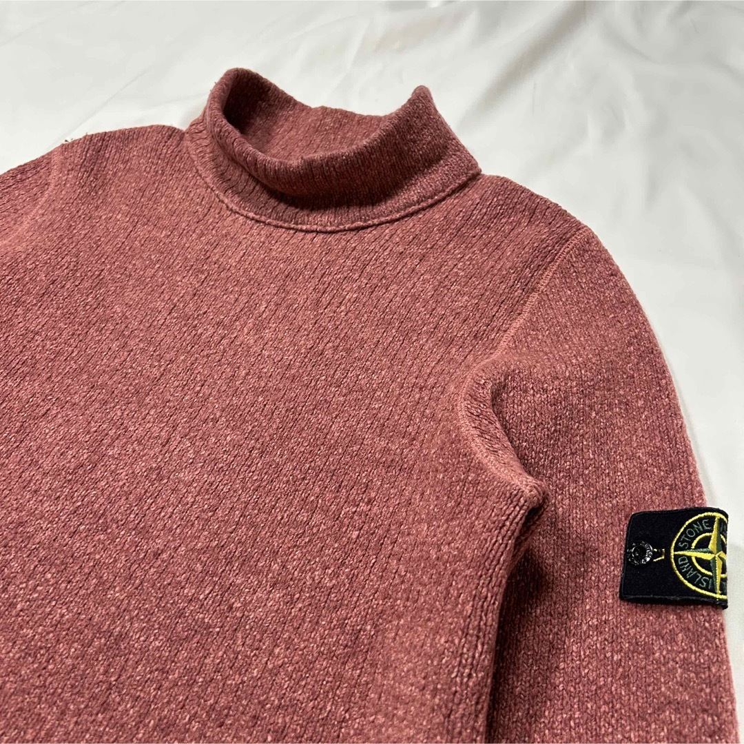 STONE ISLAND 06AW ポール期 ハイネックセーター XL 赤紫 STONE ISLAND 06AW ポール期 ハイネックセーター XL 赤紫