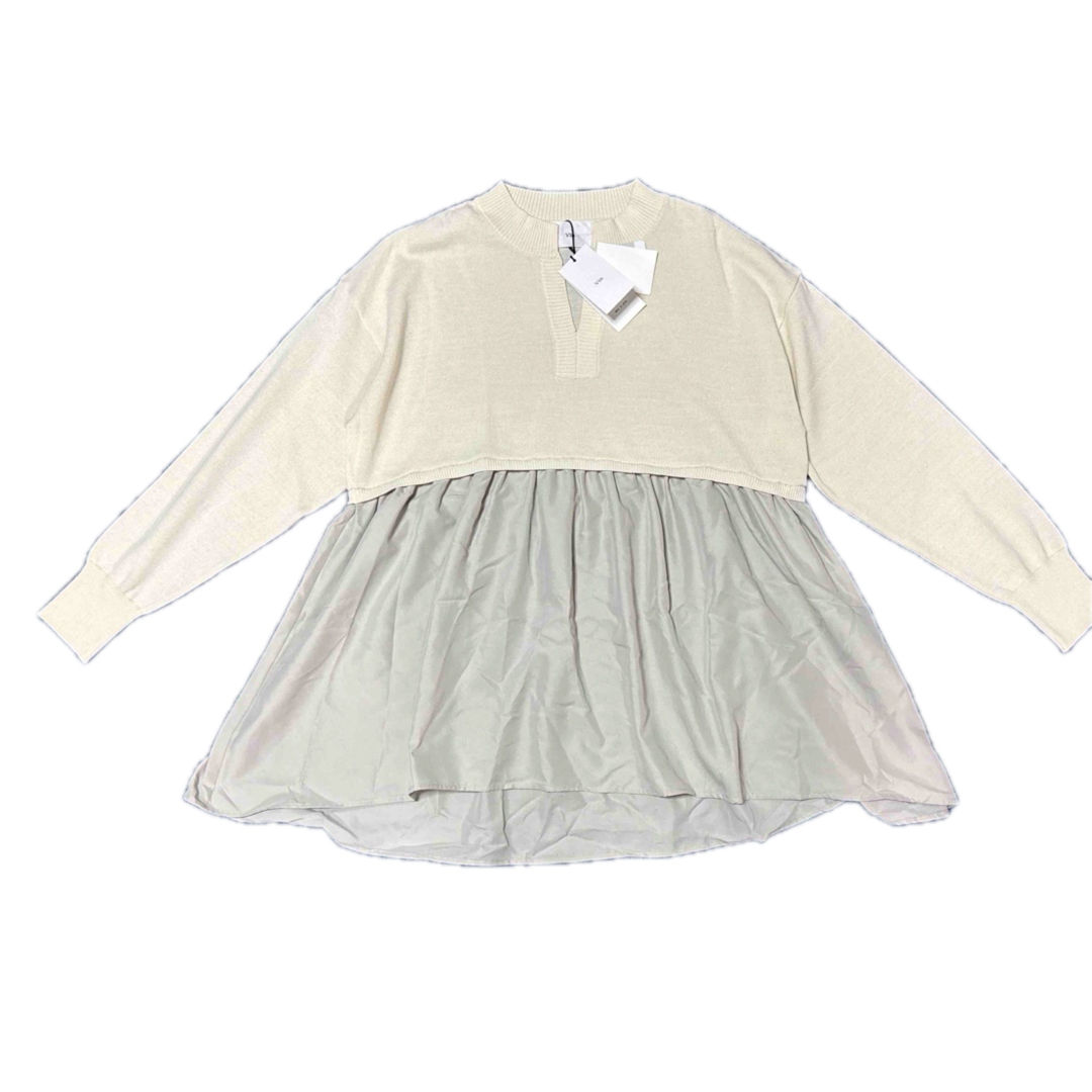 SCOT CLUB - Vin ニットサテンドッキングトップス スコット SCOT CLUB - Vin ニットサテンドッキングトップス スコット