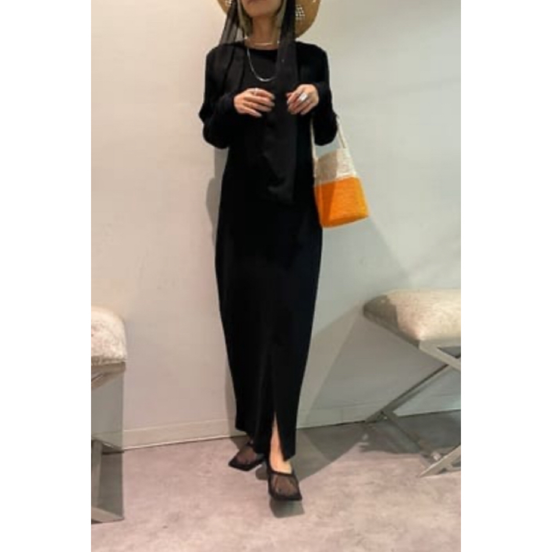 ロングワンピース+マキシワンピース BLACK by moussy - BLACK BY MOUSSY cocoon long one-piece