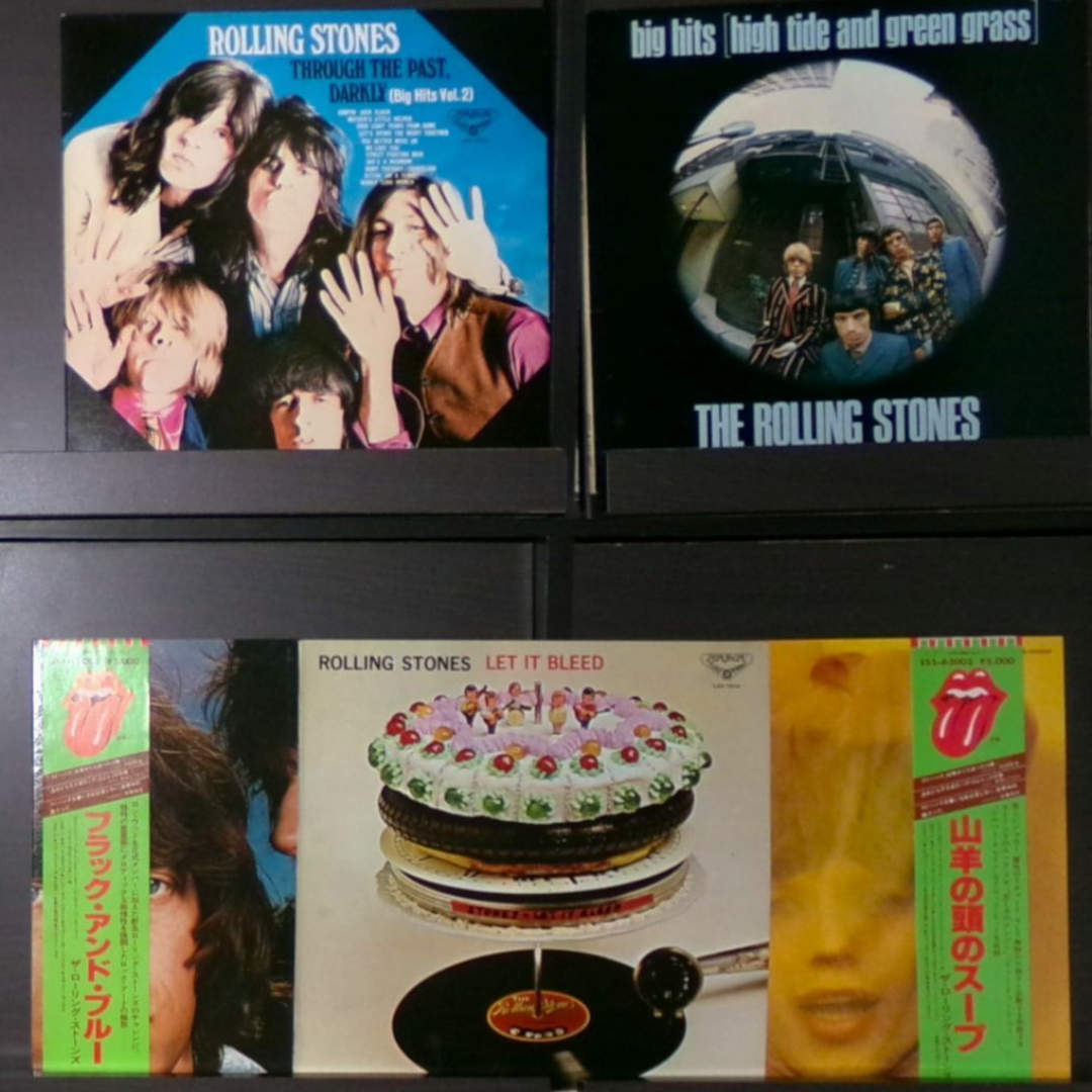 ローリングストーンズ｢レットイットブリード/山羊の頭のスープ｣他LP5枚セット