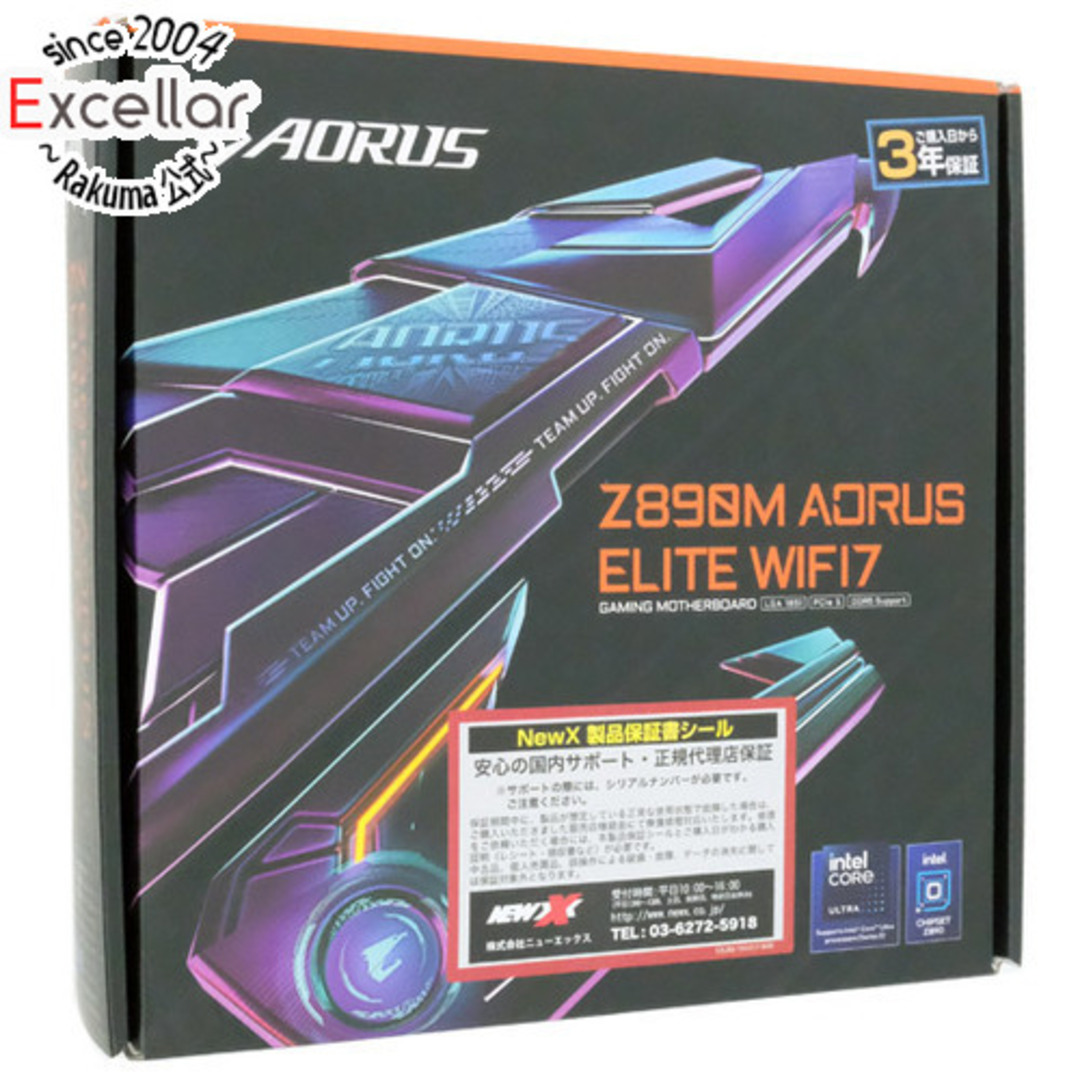 GIGABYTE(ギガバイト)のGIGABYTE MicroATXマザーボード Z890M AORUS ELITE WIFI7 未使用 スマホ/家電/カメラのPC/タブレット(PCパーツ)の商品写真
