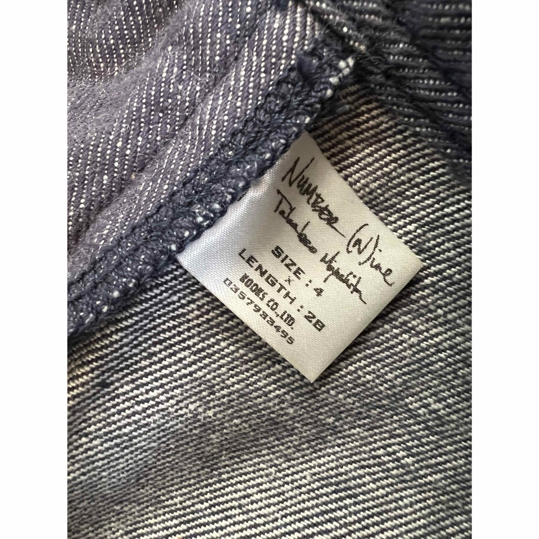 希少】【美品】ナンバーナイン ロールアップデニム 宮下貴裕 希少】【美品】ナンバーナイン ロールアップデニム 宮下貴裕