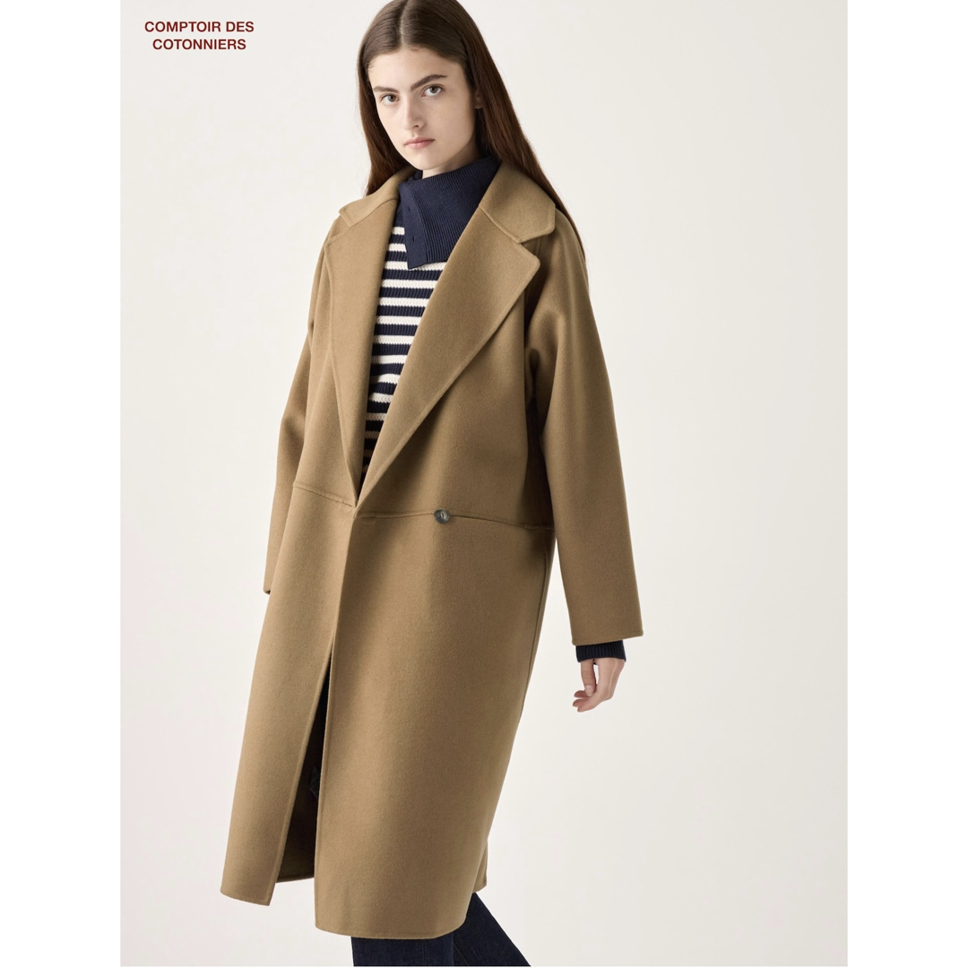 UNIQLO - UNIQLO ダブルフェイスロングコートの通販 by ashop UNIQLO - UNIQLO ダブルフェイスロングコートの通販 by ashop