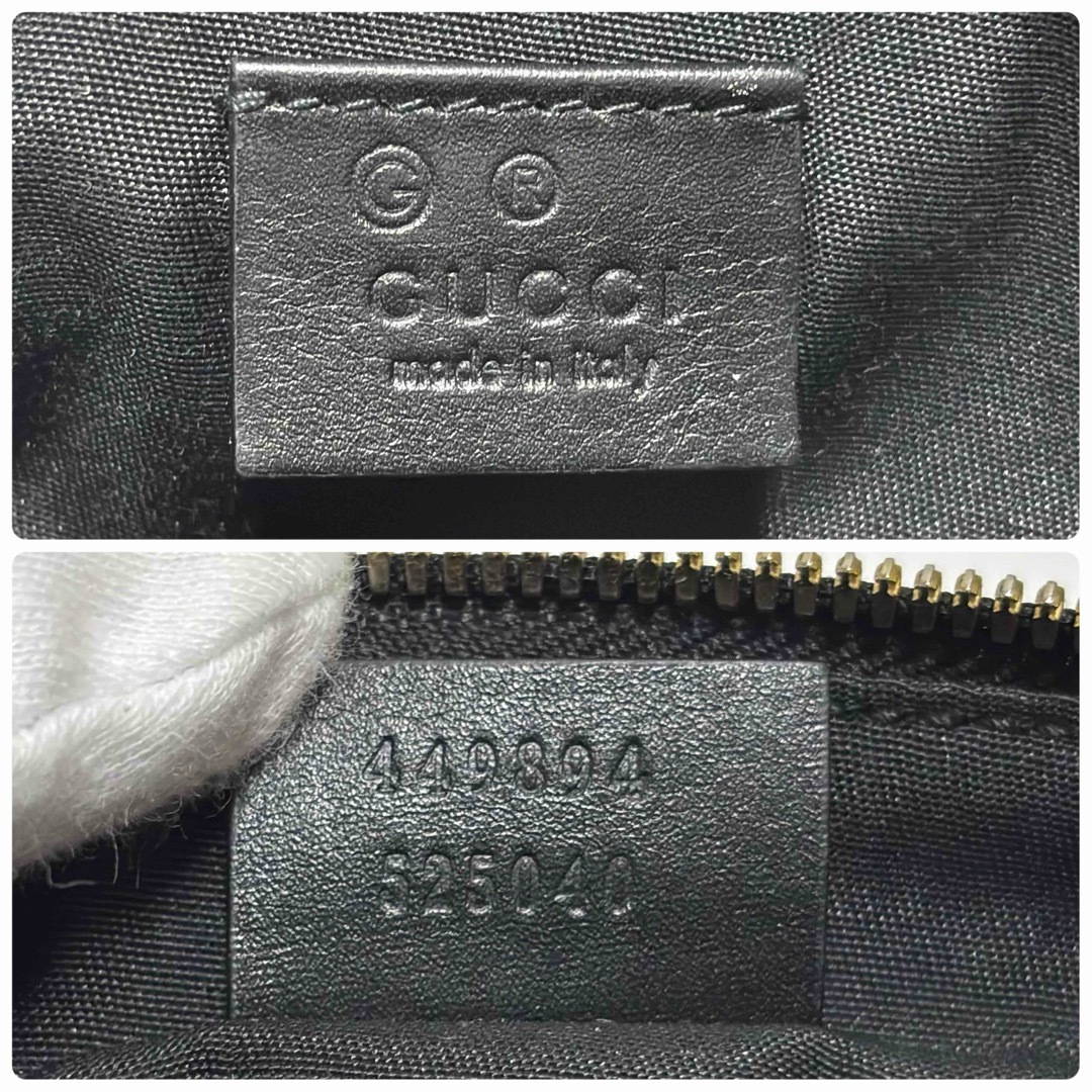 015✨GUCCI✨グッチ コスメポーチ マイクロシマGG柄 ペンケース 黒 015✨GUCCI✨グッチ コスメポーチ マイクロシマGG柄 ペンケース 黒