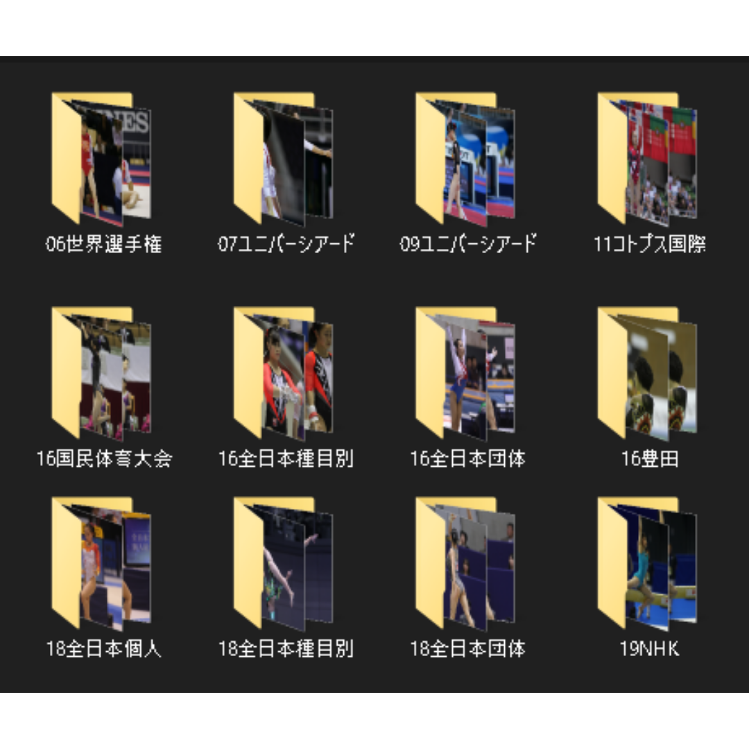 ひなた様専用】97~19年 女子体操画像集(日本選手中心) 48万枚