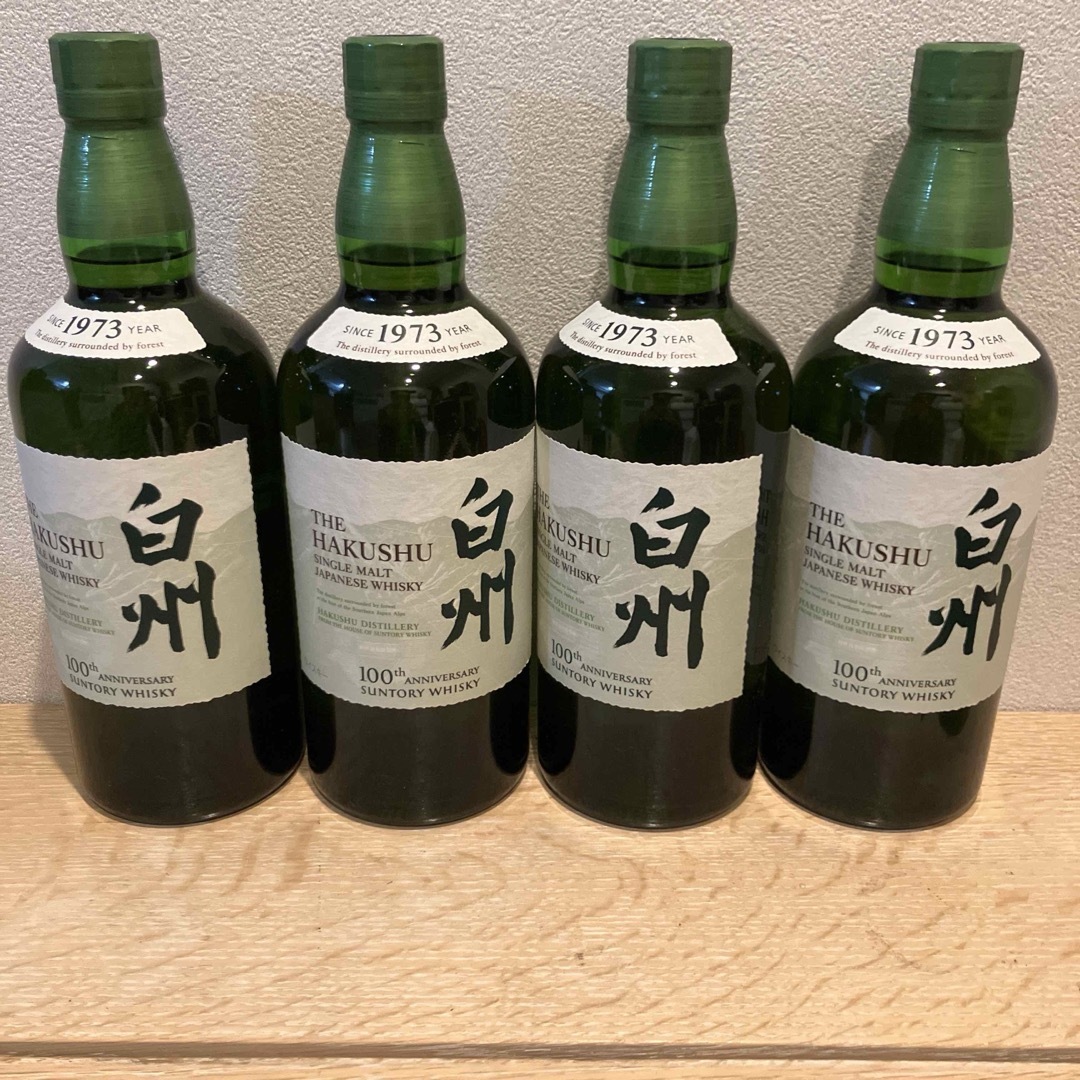 100周年ラベル サントリー 白州 4本セット na ノンエイジ 700ml 100周年ラベル サントリー 白州 4本セット na ノンエイジ 700ml