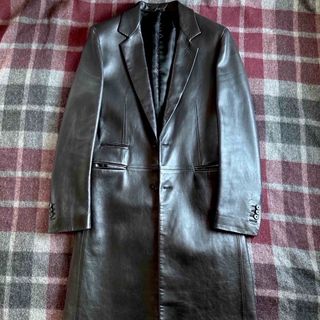 HERMES - HERMES エルメス チェスターコート 46(M位) 黒系 HERMES - HERMES エルメス チェスターコート 46(M位) 黒系