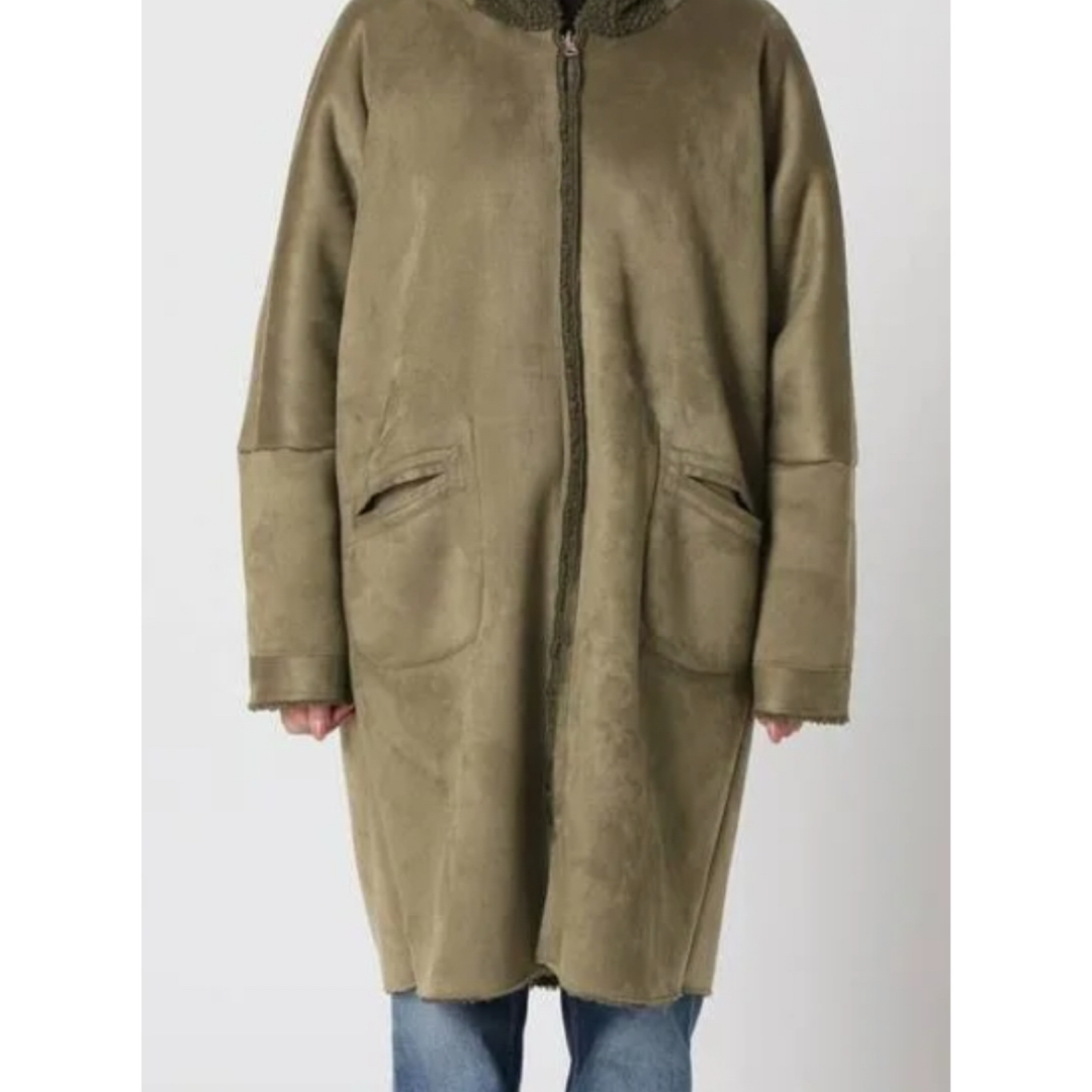 LOU Andrea/ルーアンドレア MOUTON FAKE HOOD COAT LOU Andrea/ルーアンドレア MOUTON FAKE HOOD COAT