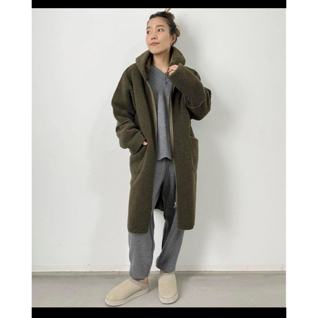 LOU Andrea/ルーアンドレア MOUTON FAKE HOOD COAT LOU Andrea/ルーアンドレア MOUTON FAKE HOOD COAT