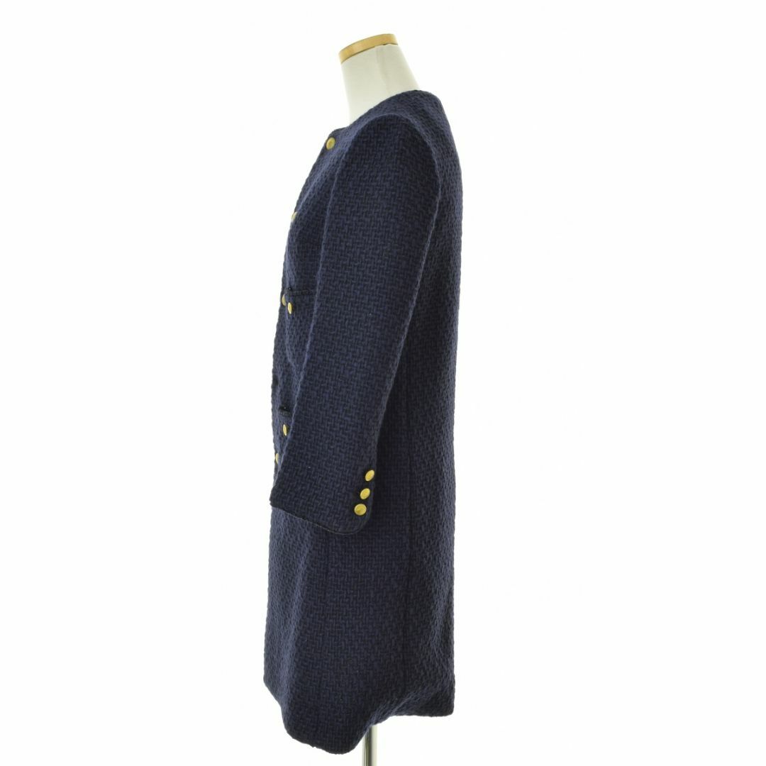 MADISONBLUE - 【MADISONBLUE】MB184-1004 TWEED NOCOLLAR LONG MADISONBLUE - 【MADISONBLUE】MB184-1004 TWEED NOCOLLAR LONG