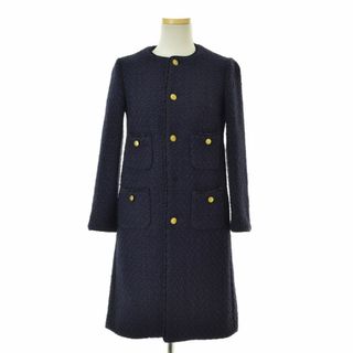 MADISONBLUE - 【MADISONBLUE】MB184-1004 TWEED NOCOLLAR LONG MADISONBLUE - 【MADISONBLUE】MB184-1004 TWEED NOCOLLAR LONG