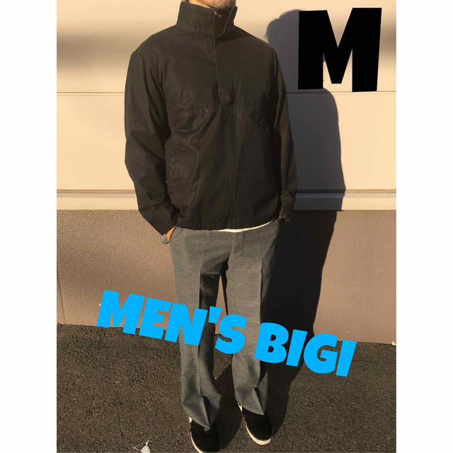 MEN'S BIGI(メンズビギ)のメンズビギ 黒ジャケット 手渡し値引き可能 コーデにどうぞ メンズのジャケット/アウター(ナイロンジャケット)の商品写真