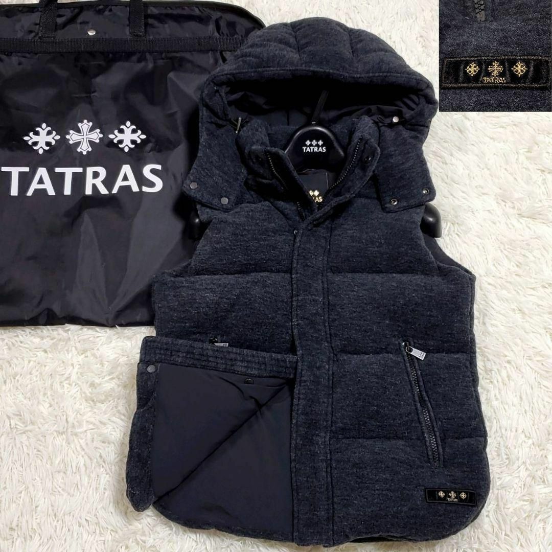 S タトラス ウール ダウンベスト グレー フード 02 LTA4BN4321 S タトラス ウール ダウンベスト グレー フード 02 LTA4BN4321