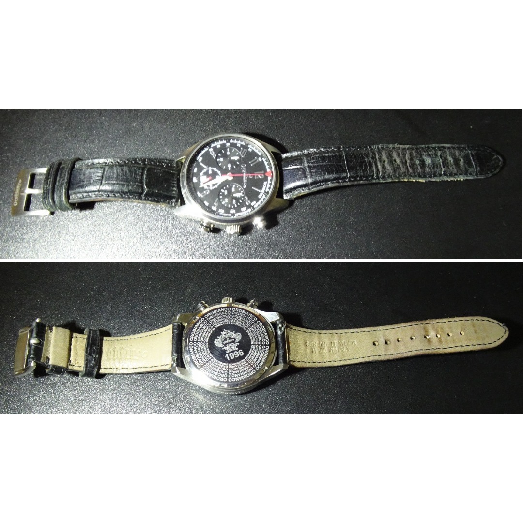 Orobianco(オロビアンコ)のOrobianco（クロノグラフ）（純正予備ベルト、説明書/交換ベルト付） メンズの時計(腕時計(アナログ))の商品写真