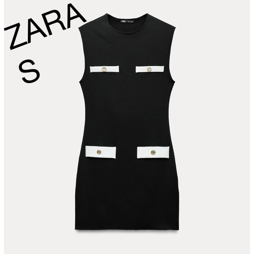 ZARA - ショートストレッチニットワンピースの通販 by ぽんぽこ ZARA - ショートストレッチニットワンピースの通販 by ぽんぽこ