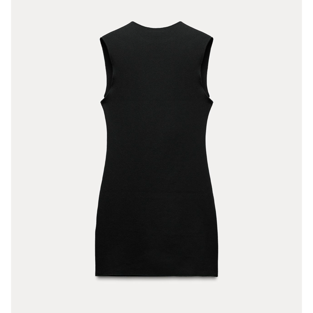 ZARA - ショートストレッチニットワンピースの通販 by ぽんぽこ ZARA - ショートストレッチニットワンピースの通販 by ぽんぽこ
