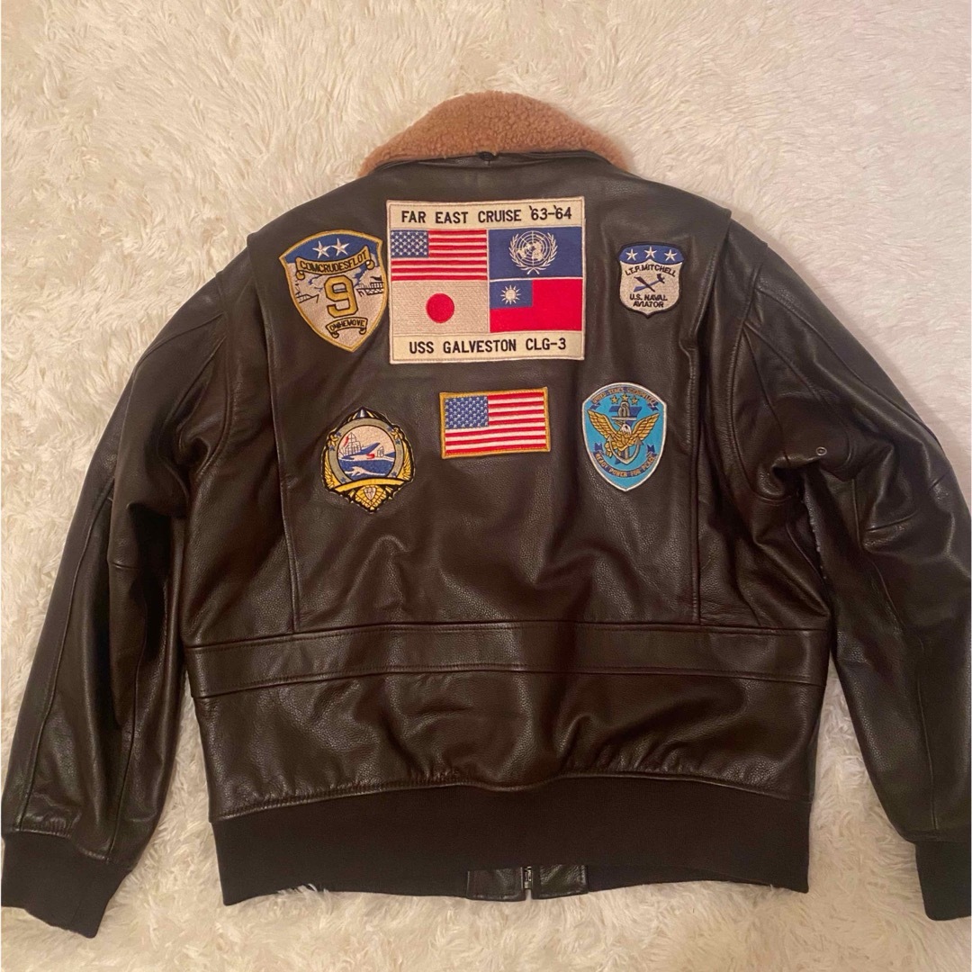 BO MIKE RONNYg G-1 トップガン フライトジャケットレザー3XL BO MIKE RONNYg G-1 トップガン フライトジャケットレザー3XL