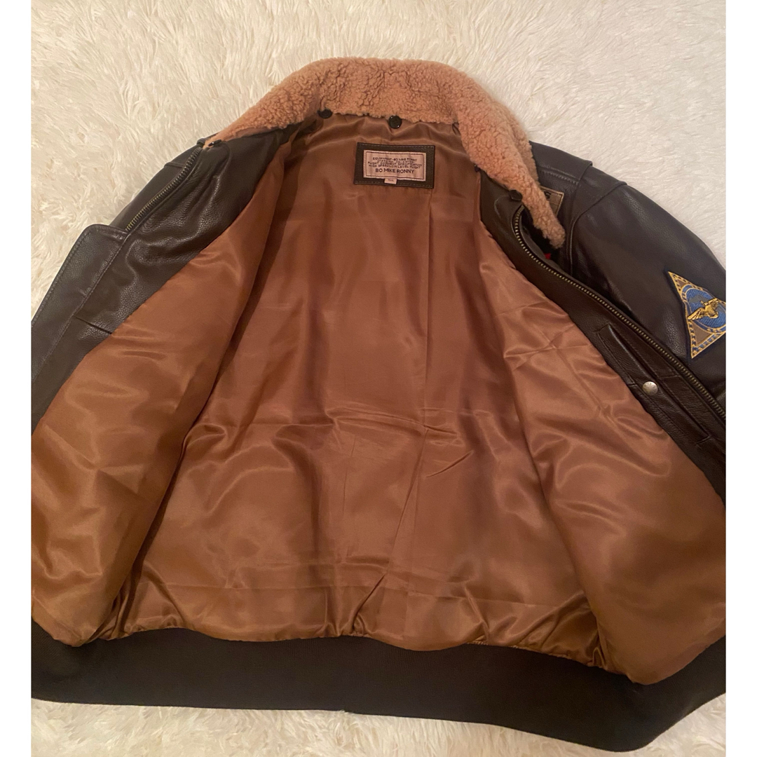 BO MIKE RONNYg G-1 トップガン フライトジャケットレザー3XL BO MIKE RONNYg G-1 トップガン フライトジャケットレザー3XL