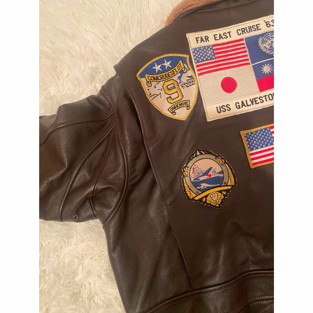 BO MIKE RONNYg G-1 トップガン フライトジャケットレザー3XL BO MIKE RONNYg G-1 トップガン フライトジャケットレザー3XL