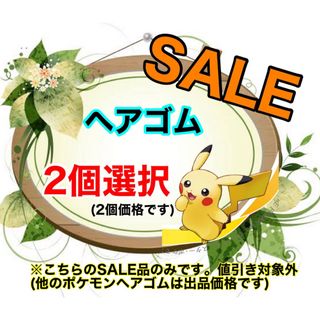 ポケモン(ポケモン)のポケモンヘアゴム (SALE)  2個選択(ヘアアクセサリー)