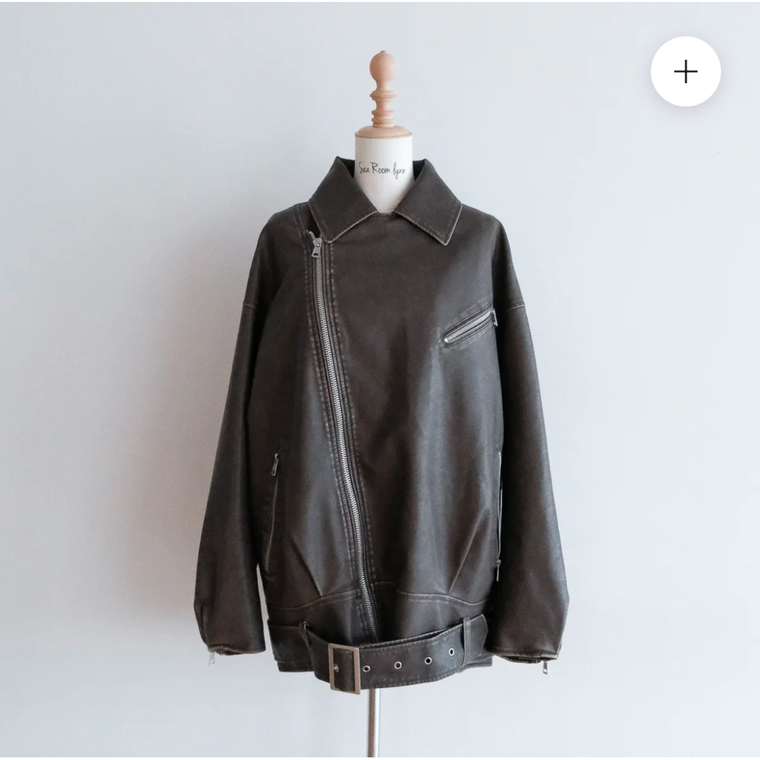 SeaRoomlynn - Vintage wash ECOレザーキルティングライダースの SeaRoomlynn - Vintage wash ECOレザーキルティングライダースの