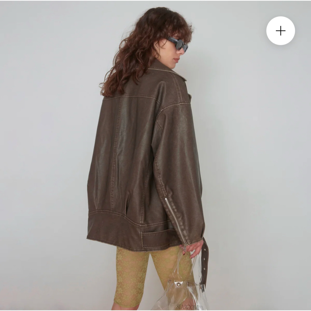 SeaRoomlynn - Vintage wash ECOレザーキルティングライダースの SeaRoomlynn - Vintage wash ECOレザーキルティングライダースの