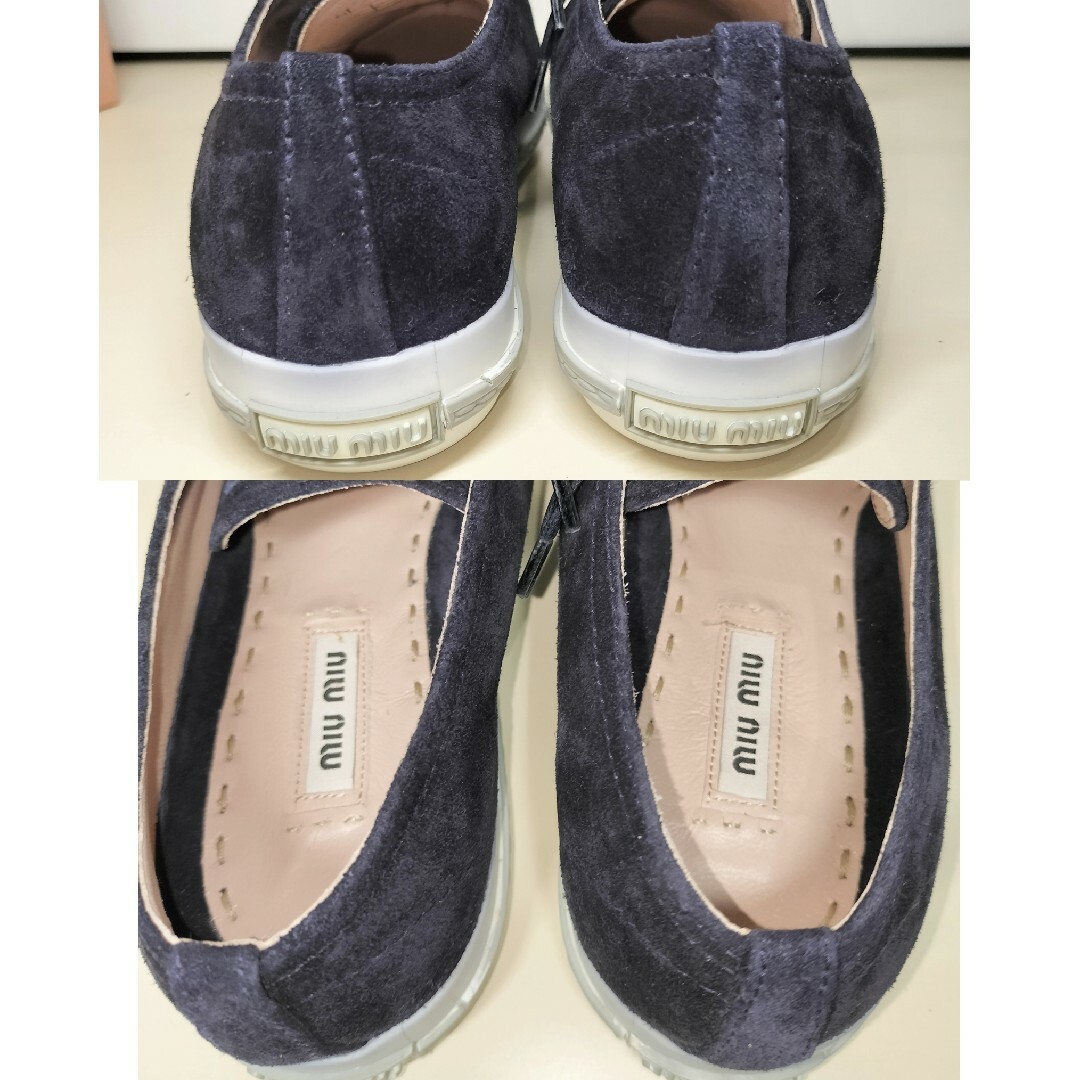 MIU MIU - ミュウミュウ ビジュー スタッズ スエード スニーカー MIU MIU - ミュウミュウ ビジュー スタッズ スエード スニーカー