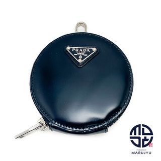 PRADA - PRADA プラダ トライアングルロゴ ブラック 黒 丸型 PRADA - PRADA プラダ トライアングルロゴ ブラック 黒 丸型