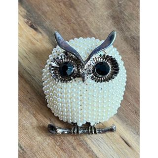 【新品】フクロウのブロー(ブローチ/コサージュ)