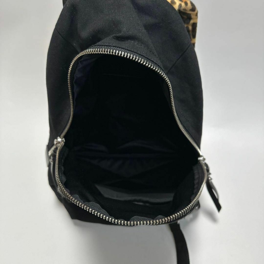 i66【極美品】マークジェイコブス キャンバス レオパード 黒 A4 i66【極美品】マークジェイコブス キャンバス レオパード 黒 A4