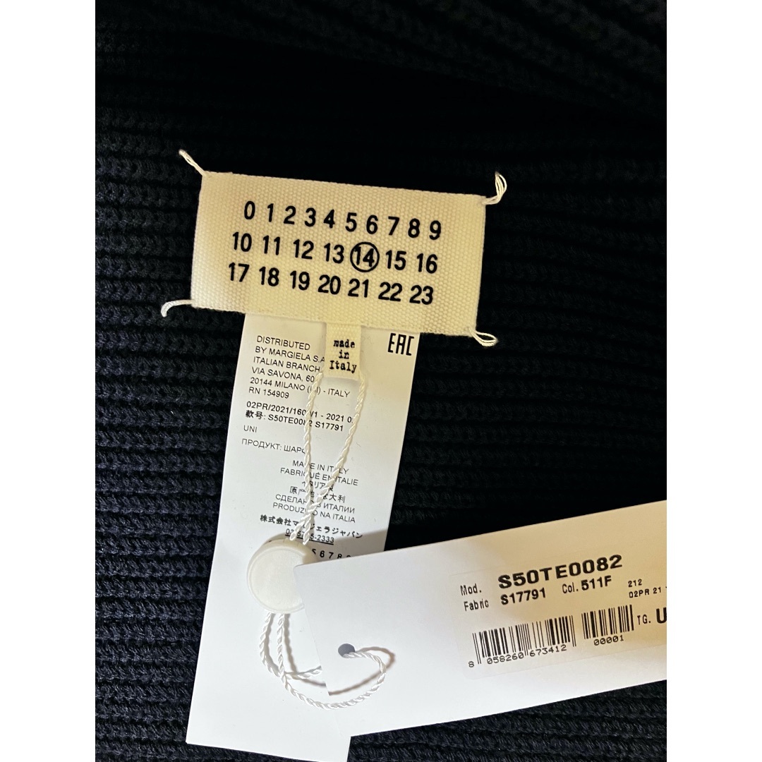 新品 マルジェラ 21aw ドライバーズニットマフラー 紺 720 新品 マルジェラ 21aw ドライバーズニットマフラー 紺 720