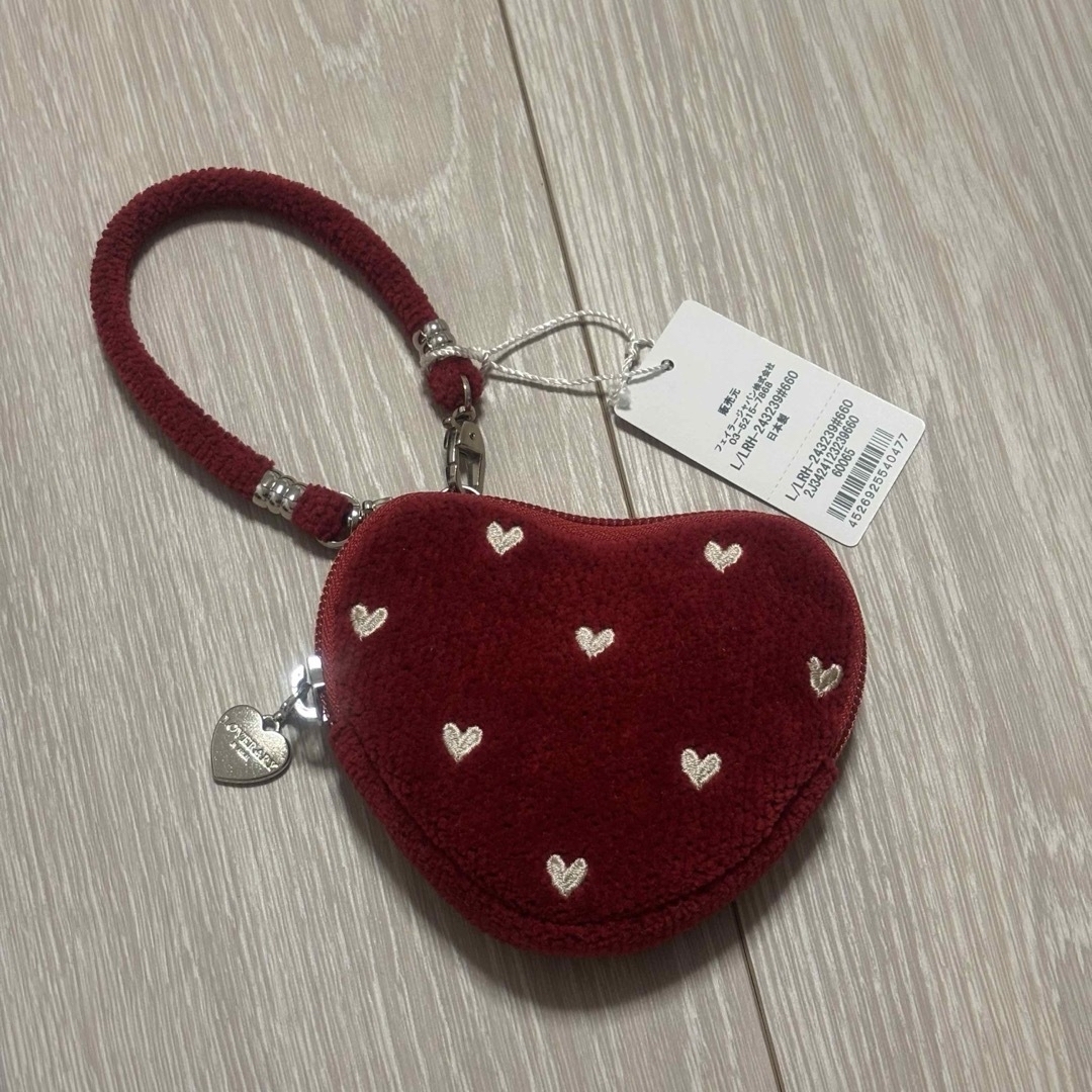 FEILER LOVERARY フェイラー ラブラリーハート ハート型ポーチ 赤 FEILER LOVERARY フェイラー ラブラリーハート ハート型ポーチ 赤