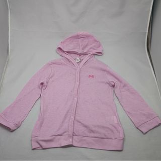 マザウェイズ(motherways)のマザウェイズピンクパーカーカーディガンUVカットリボン104(100(カーディガン)