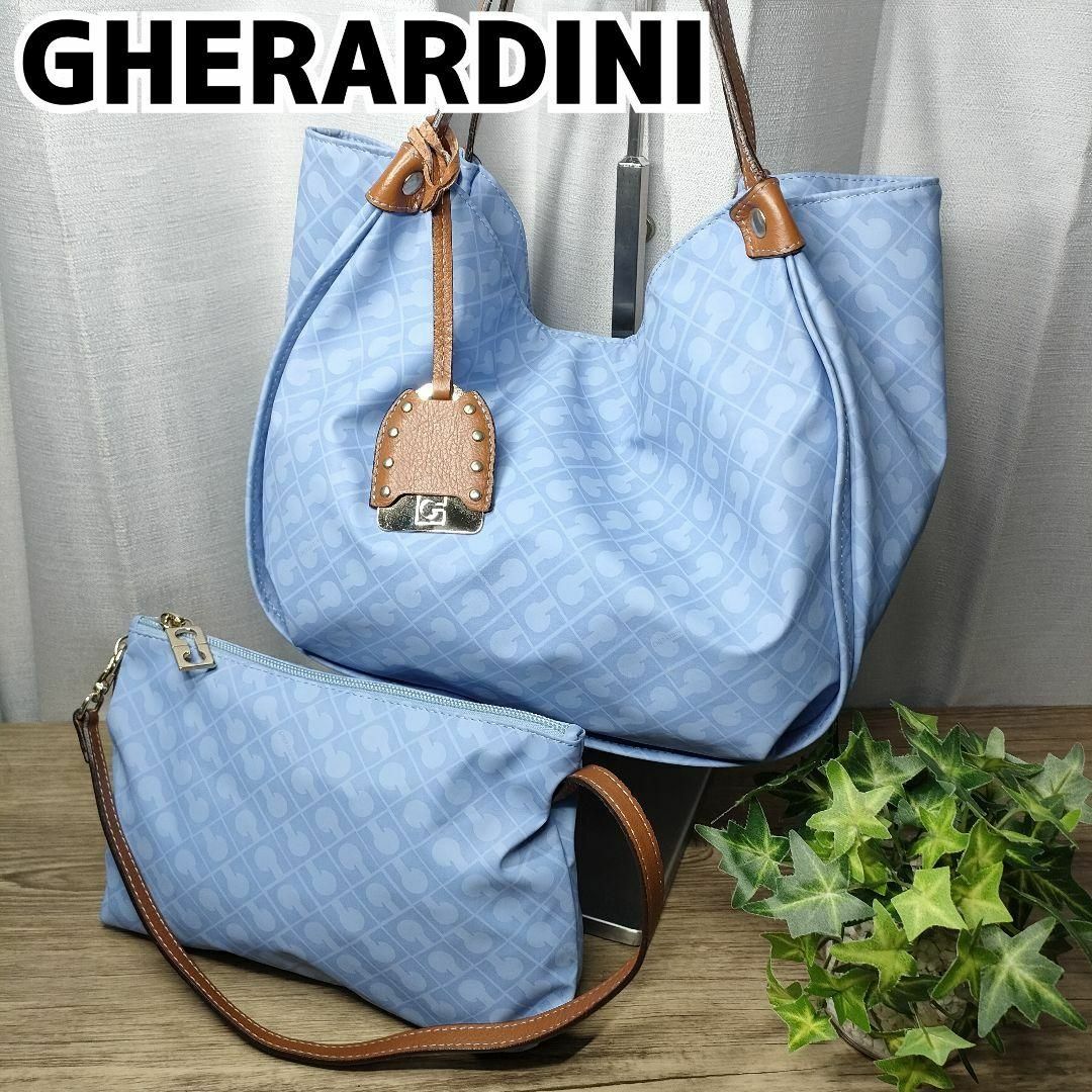 GHERARDINI - ゲラルディーニ トートバッグ ライトブルー GHERARDINI - ゲラルディーニ トートバッグ ライトブルー